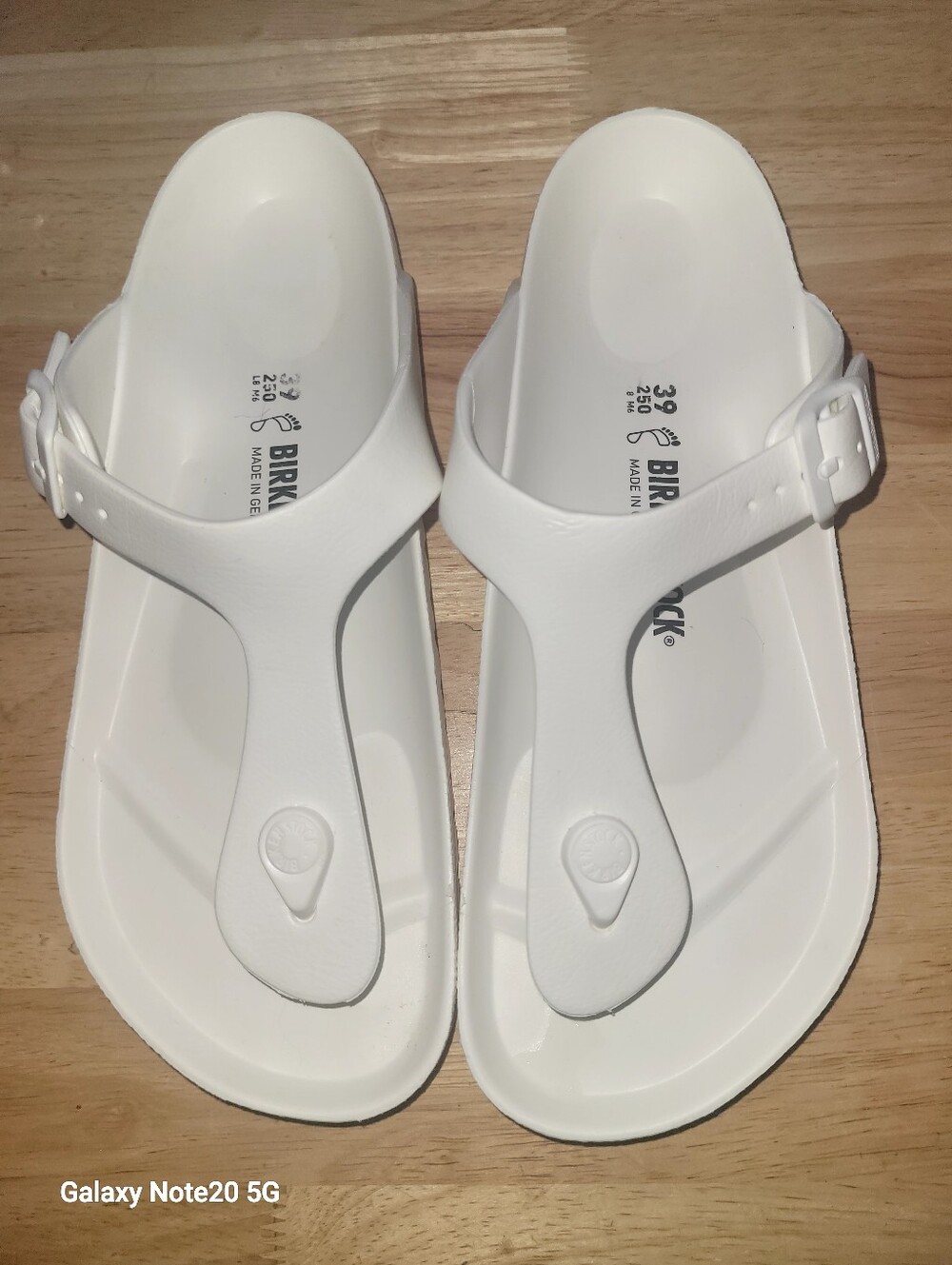 Womens Birkenstock White Platform Sandals Sz 9 (39) Excellent Condition!!